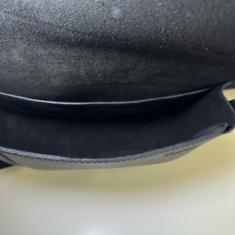 BLACK LEATHER SADDLE HORSE BIT SHOULDER/CROSSBODY BAG - Picture 5 of 7
